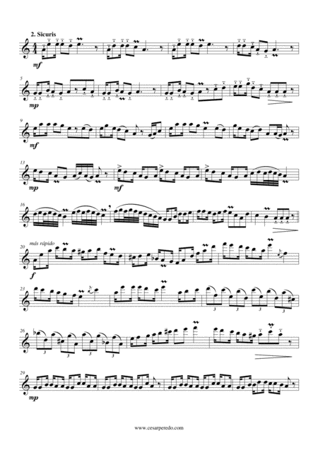 Fantasia N 1 Para Flauta Sola Detmold Page 2