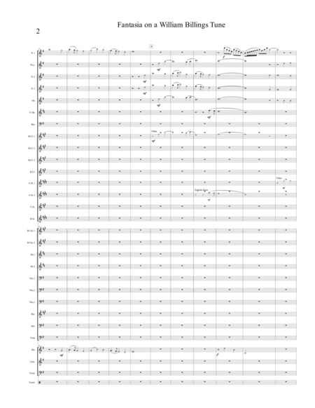 Fantasia On A William Billings Tune Score Page 2