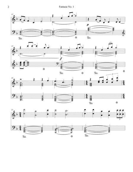 Fantasie No 1 In D Minor Page 2