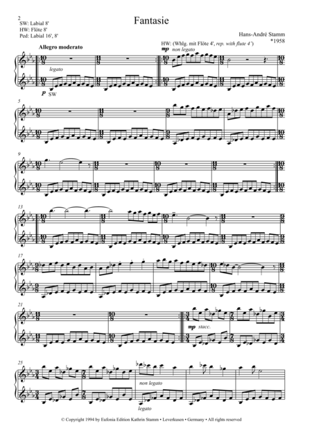 Fantasy For Organ Page 2