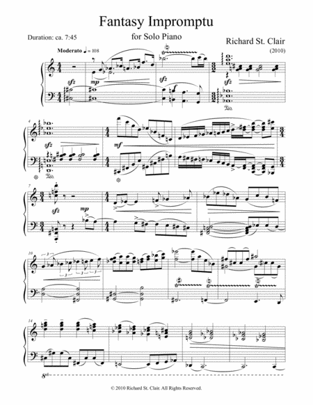 Fantasy Impromptu For Solo Piano Page 2