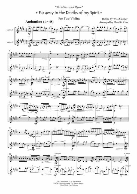 Far Away In The Depths Of My Spirit For Violin Duet Page 2