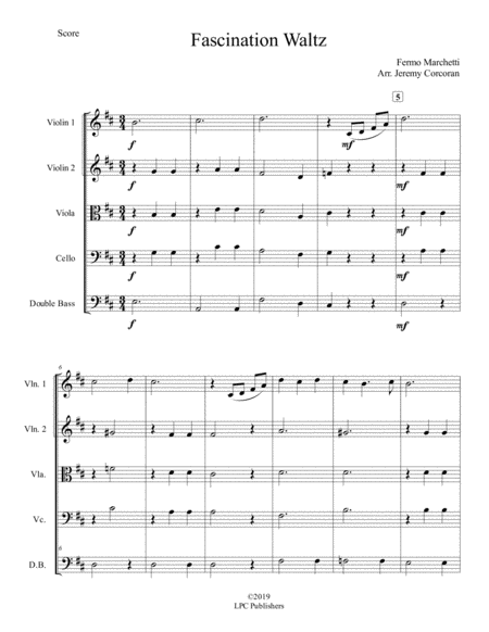 Fascination Waltz For String Orchestra Page 2