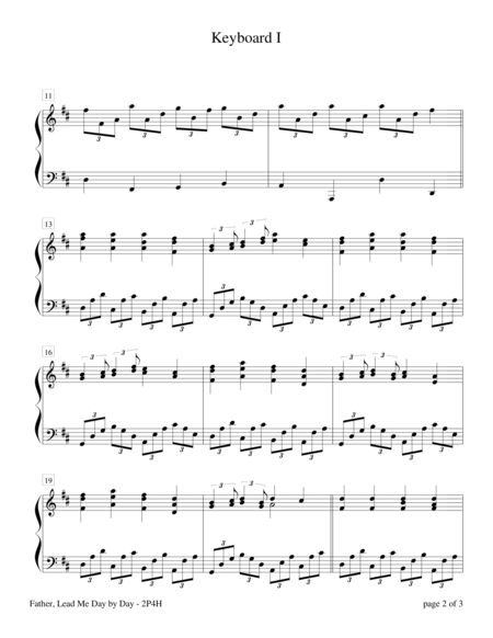 Father Lead Me Day By Day 2 Pianos 4 Hands Page 2