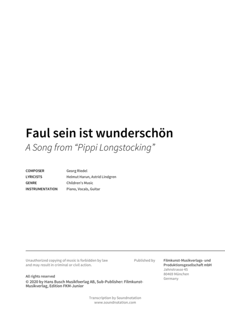 Faul Sein Ist Wunderschn Pippi Longstocking Page 2