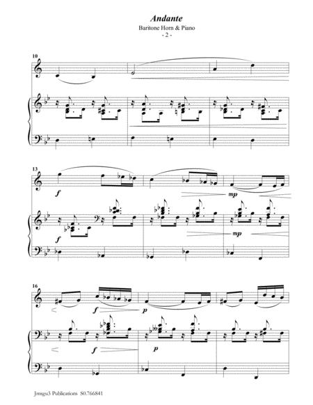 Faur Andante Op 75 For Baritone Horn Piano Page 2