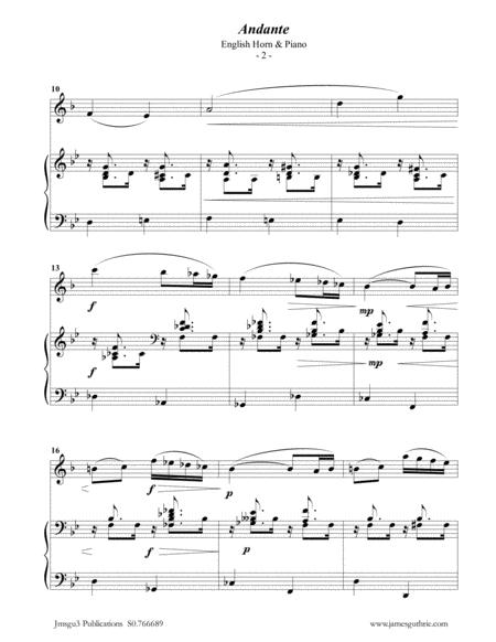 Faur Andante Op 75 For English Horn Piano Page 2