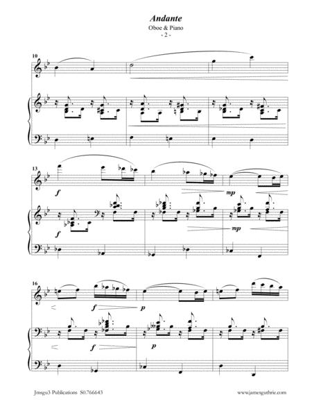 Faur Andante Op 75 For Oboe Piano Page 2
