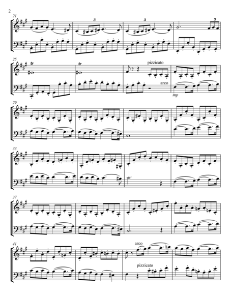 Faure Pavane For Violin Cello Duet Page 2