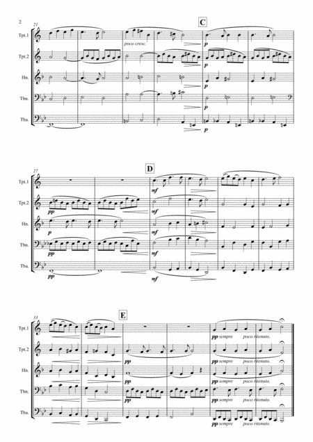 Faure Requiem Op 48 I Iv Pie Jesu Brass Quintet Page 2