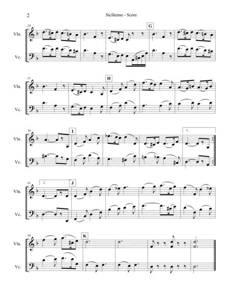 Faure Sicilenne For Violin And Cello Page 2