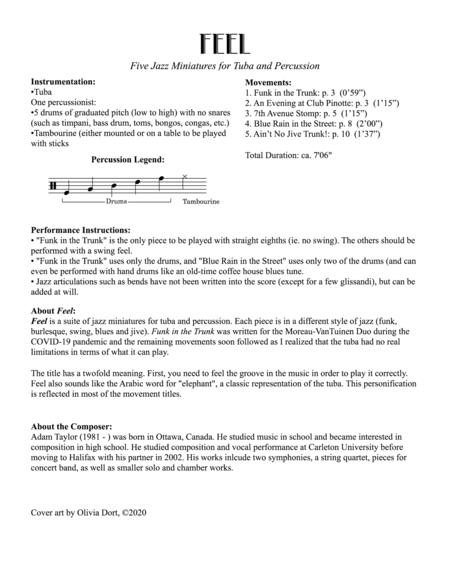 Feel Five Jazz Miniatures For Tuba And Percussion Page 2