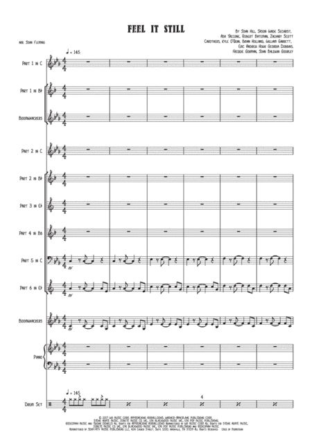 Feel It Still Junior Band Optional Boomwhackers Page 2