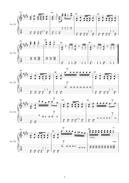 Feelin Blue Guitar Page 2