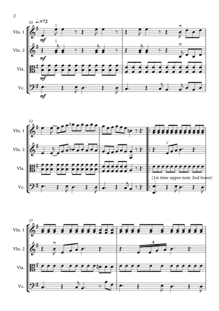 Feeling Good String Quartet Page 2