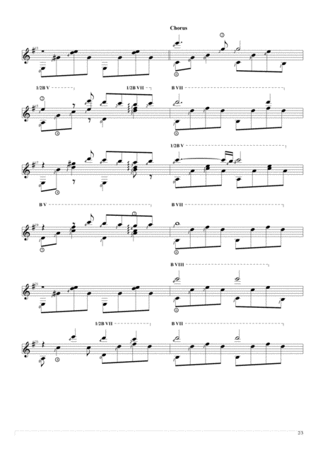 Feelings Dime Solo Guitar Score Page 2