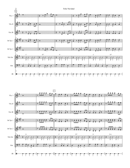 Feliz Navidad For Mariachi Ensemble Page 2