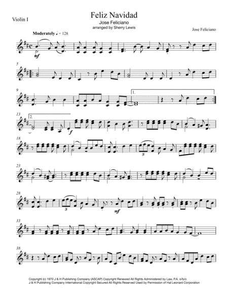 Feliz Navidad String Duo For String Duo Page 2