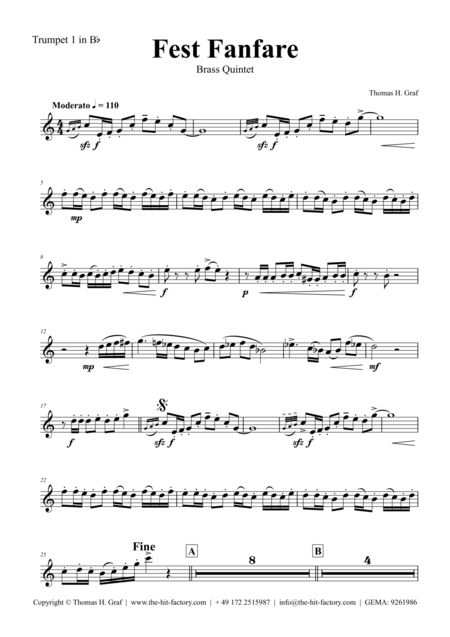 Fest Fanfare Brass Quintet Page 2