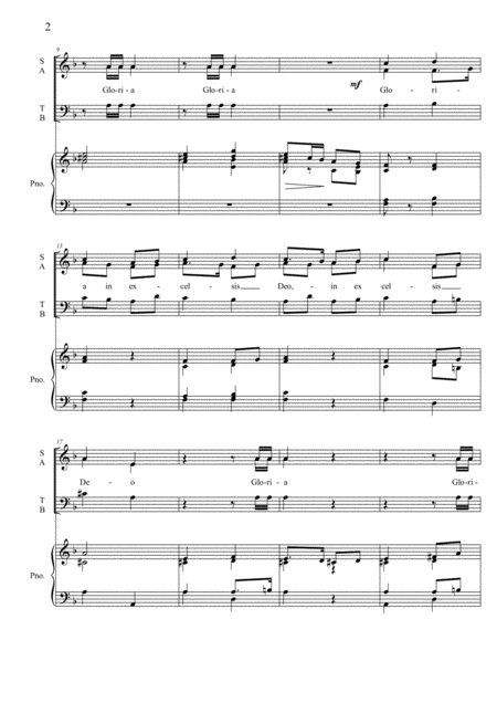 Festal Gloria Samen And Organ Page 2