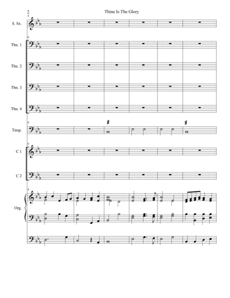 Festival Hymn Setting Easter 2019 Thine Is The Glory Judas Maccabeus Page 2