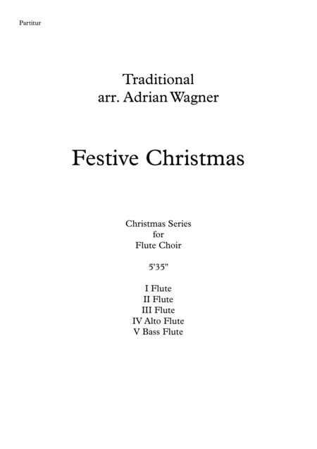 Festive Christmas Flute Choir Arr Adrian Wagner Page 2