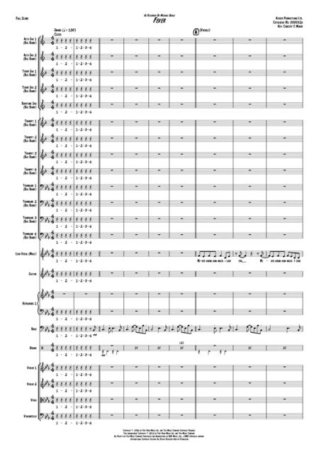 Fever Big Band Strings Score And Parts Page 2