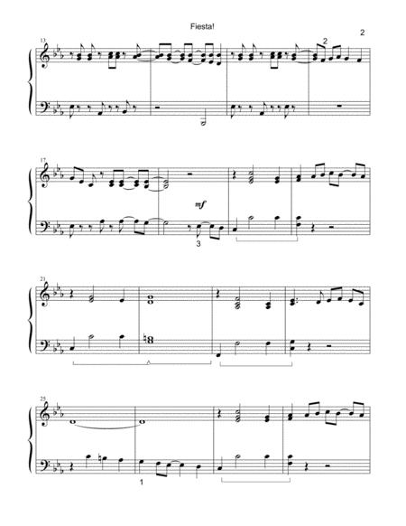 Fiesta Intermediate Piano Solo Page 2