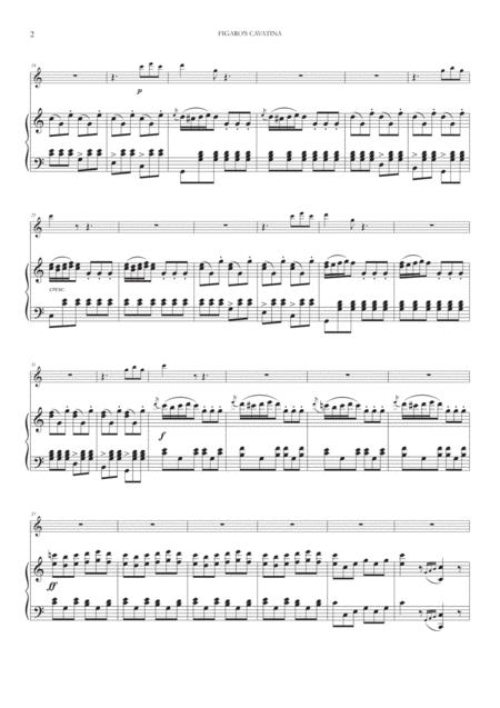 Figaros Cavatina Largo Al Factotum For Violin And Piano Page 2