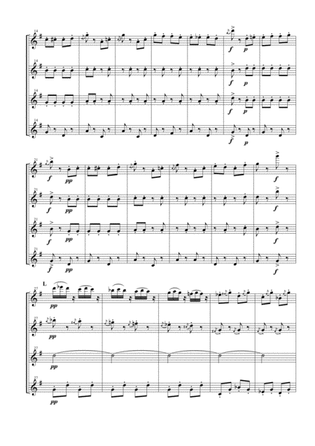 Finale From Dance Of The Hours For Flute Quartet Page 2