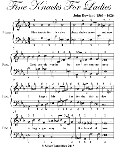 Fine Knacks For Ladies Easy Piano Sheet Music Page 2