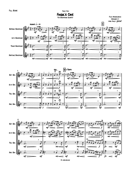 Fingals Cave For Sax Quartet Page 2