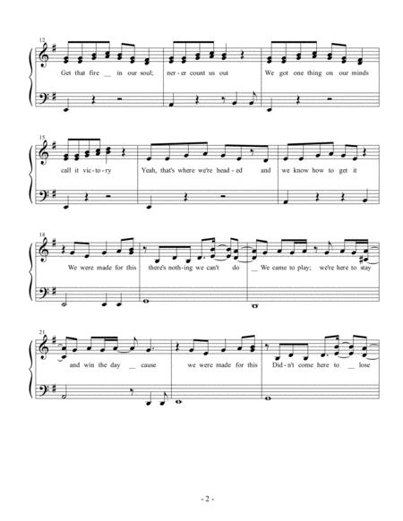 Fired Up Zombies Sheet Music Easy Piano Page 2