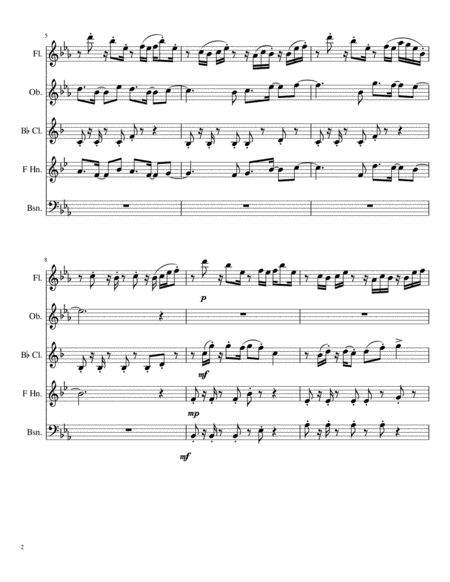 Fireflies By Owl City Wind Quintet Page 2