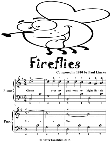 Fireflies Easiest Piano Sheet Music For Beginner Pianists Tadpole Edition Page 2