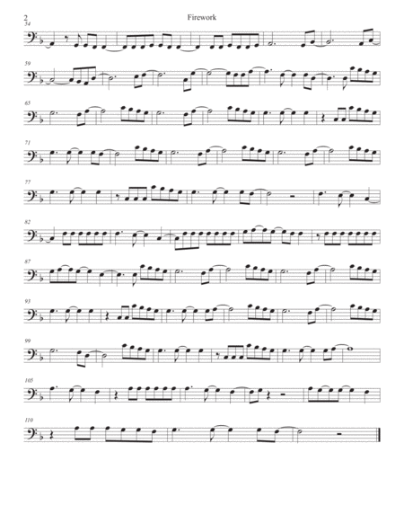 Firework Cello Page 2