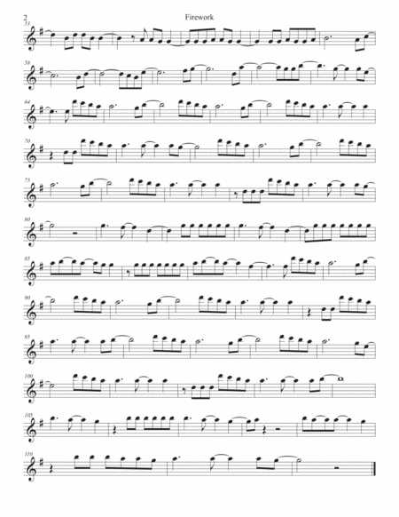 Firework Tenor Sax Page 2