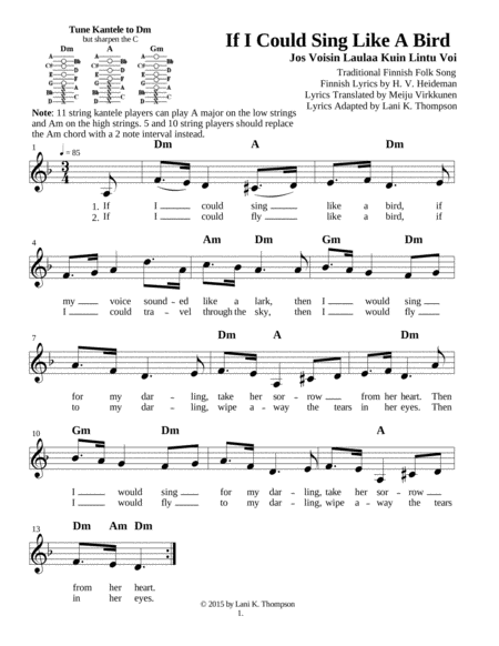 Five Finnish Songs Of Longing With Sing Able English And Finnish Lyrics Page 2