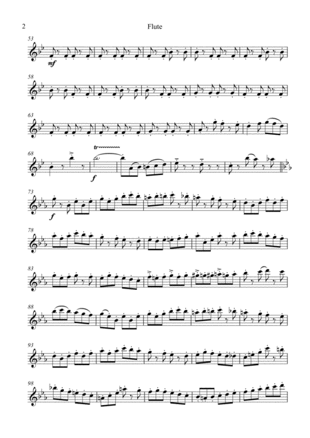 Five Note March Wind Quintet Set Of Parts X5 Page 2