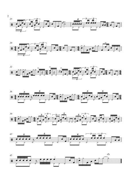 Five Year Plan Solo For Drum Set Page 2