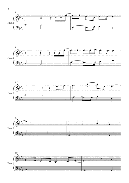 Fix You By Coldplay Easy Piano Page 2