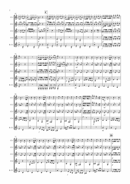 Flamenco Fantastico For Clarinet Quintet Page 2