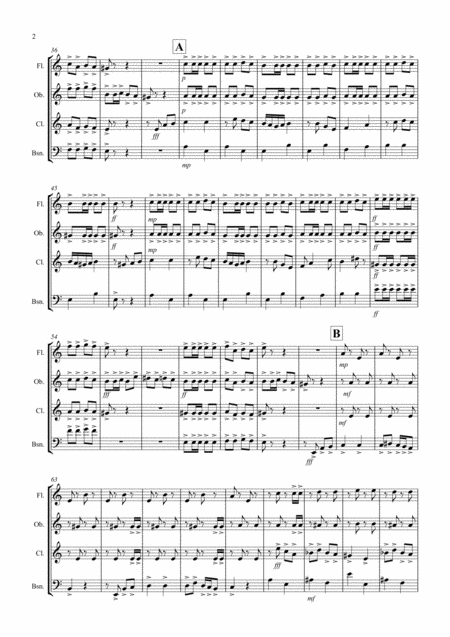 Flamenco Fantastico For Wind Quartet Page 2