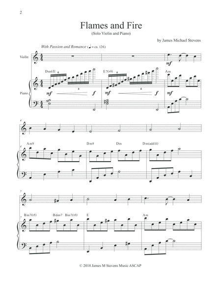 Flames And Fire Romantic Violin Piano Page 2