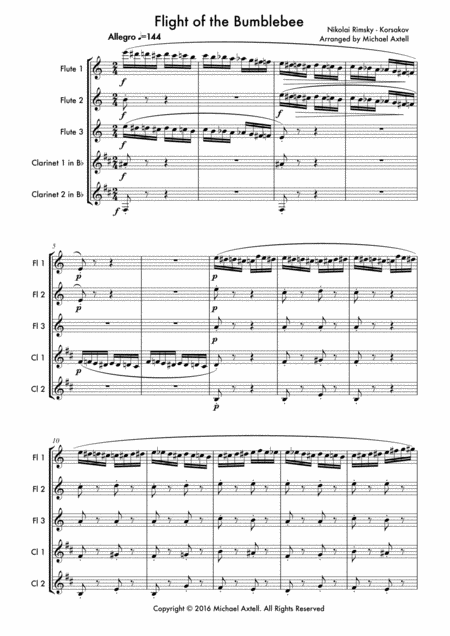 Flight Of The Bumblebee By Nikolai Rimsky Korsakov Page 2