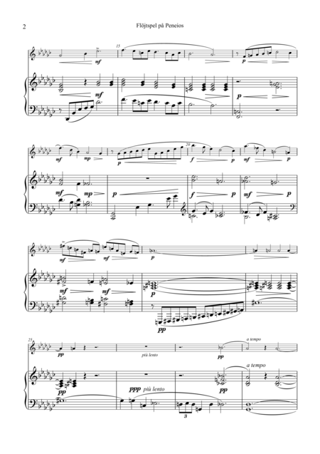 Flojtspel Pa Peneios For Flute Or Violin And Piano Page 2