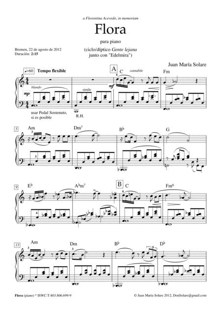 Flora Piano Solo Page 2