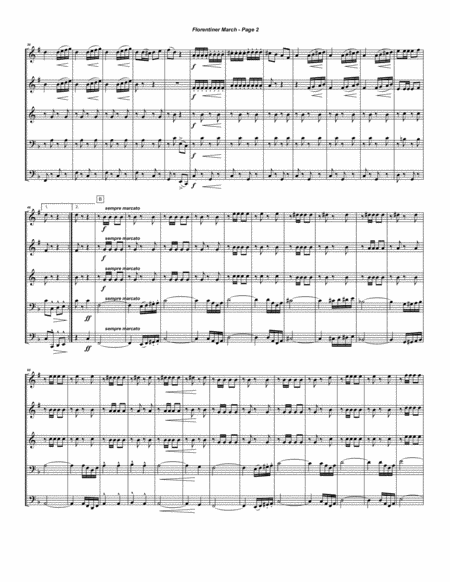 Florentiner March For Brass Quintet Page 2