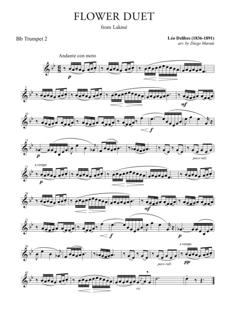 Flower Duet For Brass Quintet Page 2