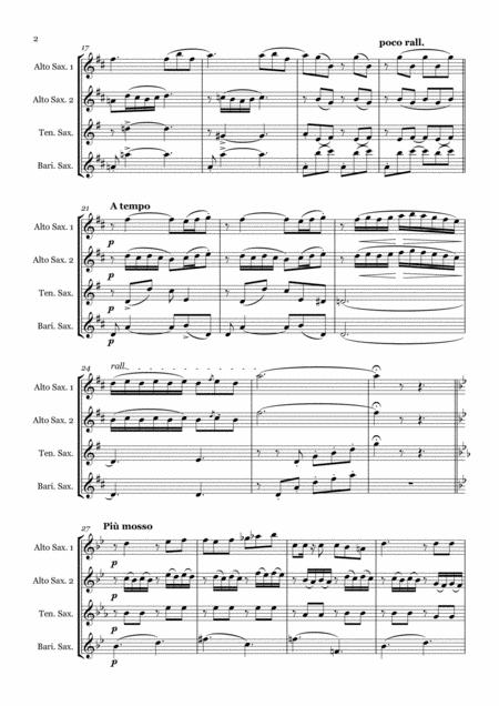 Flower Duet From Lakm Delibes Saxophone Quartet Aatb Page 2